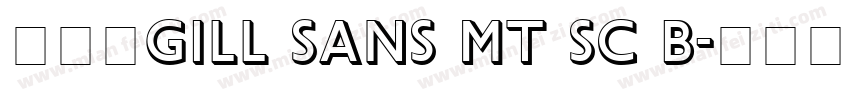 数字体Gill Sans MT SC B字体转换